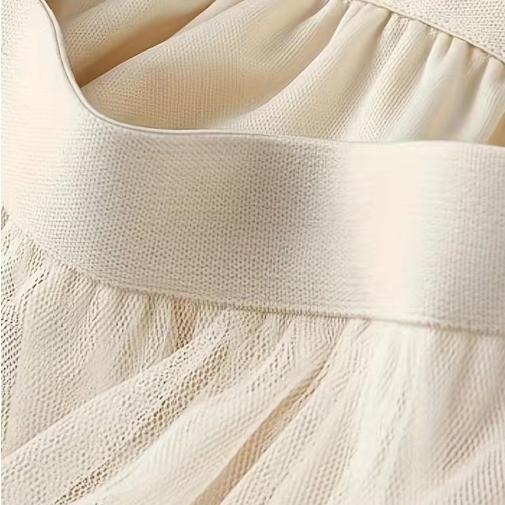 Luxe mesh asymmetrical hem maxi skirt - Picture 5 of 15